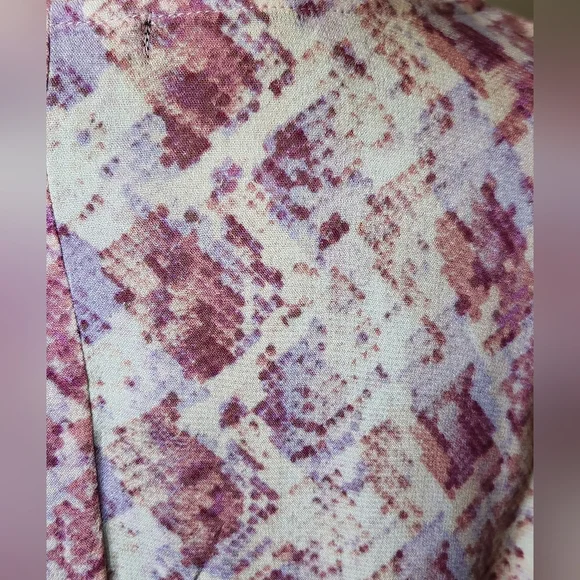 Dear John Thistle Shake Pink, Purple and Cream Short Sleeve Blouse. NWT - Picture 3 of 8